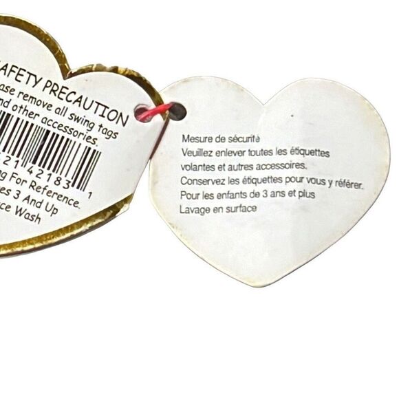 Ty Beanie Babies Original Gray & White Husky Dog Plush Blue Sparkle Eyes NWT - Picture 12 of 13